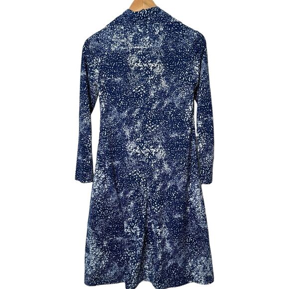 Vintage Size 8 Family Fashions by Avon Union Made Blue White Shirt Dress - Picture 5 of 8